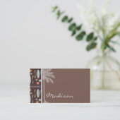 トロピカルサーフボード&ハイビスカス 名刺 (スタンド正面)