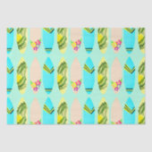 トロピカルサーフボ図解入りの、写真付きのード 薄葉紙 (正面)