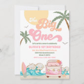 トロピカルサーフ1歳誕生日招待状 招待状 (正面)