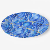 トロピカルサーフ&サンド – ビーチリビング ペーパープレート (アングル)