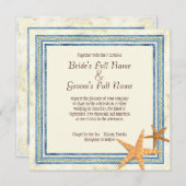 トロピカルシェルパラダイス – 結婚式招待状 招待状 (正面/裏面)