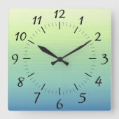 トロピカルシェードスクエアウォールクロック スクエア壁時計 (正面)