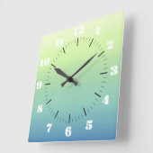 トロピカルシェード スクエア壁時計 (傾斜)