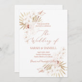 トロピカルシック結婚フローラ 招待状 (正面/裏面)