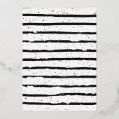 トロピカルシック | 金ゴールドワイルドワンバースデーパーティー 箔招待状 (裏面)