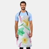 トロピカルシティアート エプロン (着用した状態)