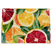 トロピカルシトラスオレンジフルーツスライス ラージペーパーバッグ (正面)
