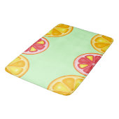 トロピカルシトラスサマーフルーツオレンジレモンのスライス バスマット (アングル)