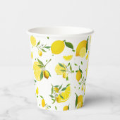 トロピカルシトラスサマーフルーツオレンジレモンのスライス 紙コップ (裏面)