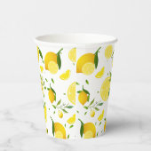 トロピカルシトラスサマーフルーツオレンジレモンのスライス 紙コップ (右)