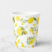 トロピカルシトラスサマーフルーツオレンジレモンのスライス 紙コップ (正面)
