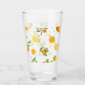 トロピカルシトラスサマーフルーツオレンジレモンスライス タンブラーグラス (正面)