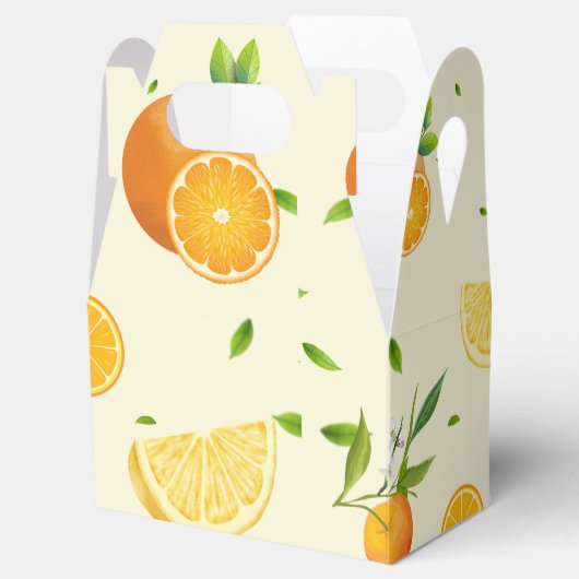 トロピカルシトラスサマーフルーツオレンジレモンスライス フェイバーボックス (オープン)