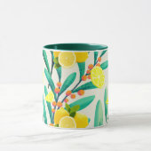 トロピカルシトラスサマーフルーツオレンジレモンスライス マグカップ (中央)