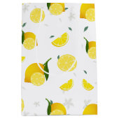 トロピカルシトラスサマーフルーツオレンジレモンスライス ミディアムペーパーバッグ (正面)