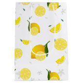 トロピカルシトラスサマーフルーツオレンジレモンスライス ミディアムペーパーバッグ (裏面)