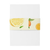 トロピカルシトラスサマーフルーツオレンジレモンスライス 招待状ベリーバンド (裏面例)