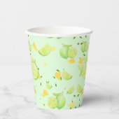 トロピカルシトラスサマーフルーツオレンジレモンスライス 紙コップ (正面)