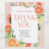 トロピカルシトラスブライダルシャワースナックフェイスラベル ワインラベル (シングルラベル)