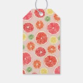 トロピカルシトラスブライダルシャワーメッセージカードレモン ギフトタグ (裏面)