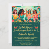 トロピカルシトラスブライダルシャワー 招待状 (正面)