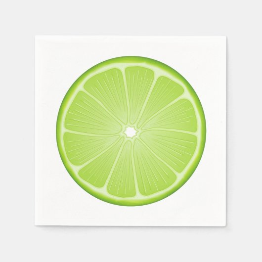 トロピカルシトラスライム スタンダードカクテルナプキン (正面)