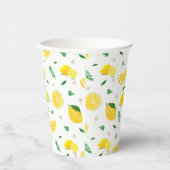 トロピカルシトラス夏の新鮮なオレンジレモンスライス 紙コップ (右)