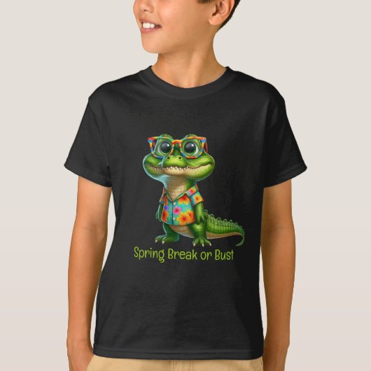 トロピカルシャツのアリゲーター Tシャツ (正面)