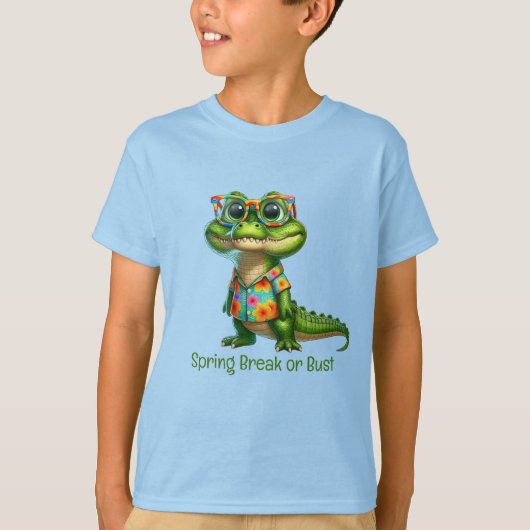 トロピカルシャツのアリゲーター Tシャツ (正面)