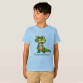 トロピカルシャツのアリゲーター Tシャツ (正面フル)