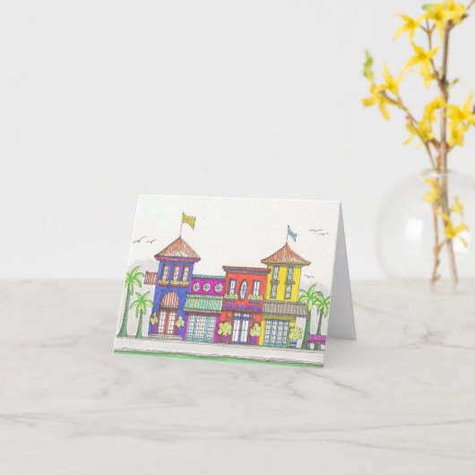 トロピカルショップノテカード カード (黄色い花)