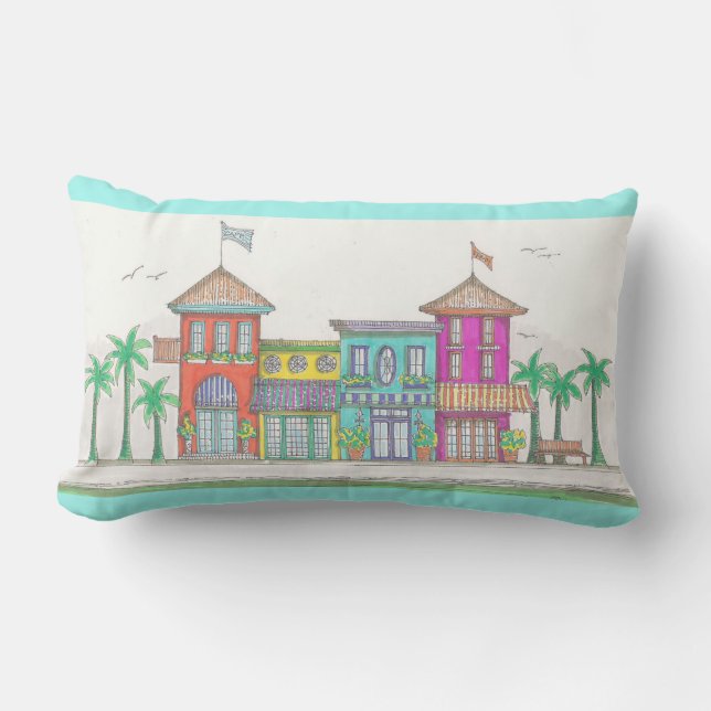 トロピカルショップ屋外ランバーピロー アウトドアクッション (正面)