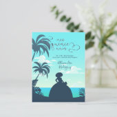 トロピカルシルエットキンセアニェラ インビテーションポストカード (スタンド正面)