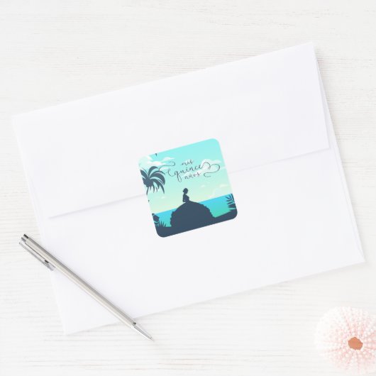 トロピカルシルエットキンセアニェラ スクエアシール (封筒)