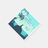 トロピカルシルエットキンセアニェラ スタンダードカクテルナプキン (角)