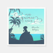 トロピカルシルエットチャロキンセアニェラ スタンダードカクテルナプキン (正面)