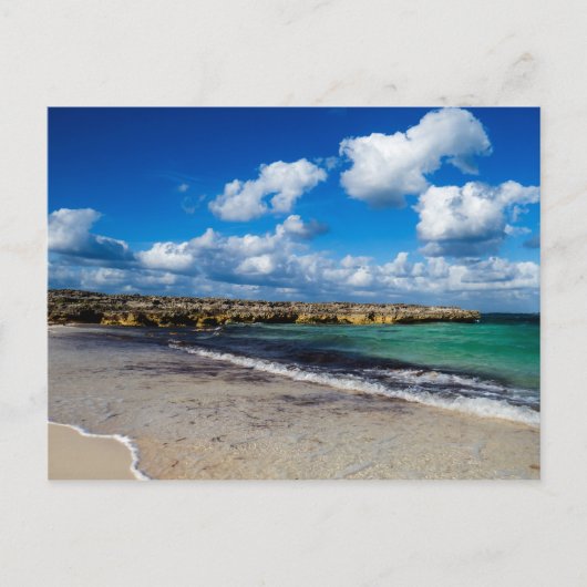 トロピカルシンプルビーチ写真 ポストカード (正面)