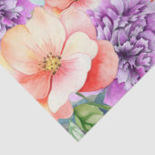 トロピカルシーカメ&ウォータカラー花模様 薄葉紙 (詳細)