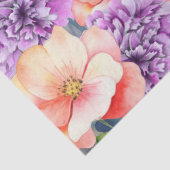 トロピカルシーカメ&ウォータカラー花模様 薄葉紙 (詳細)