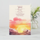 トロピカルシーケープビーチクルーズ  ブライダルシャワー 招待状 (スタンド正面)