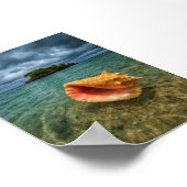 トロピカルシーシェルアンドアイランドビュー ポスター (角)