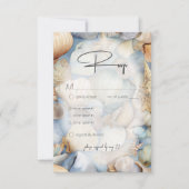 トロピカルシーシェルモダンズ結婚シーンの夕食 出欠カード (正面)