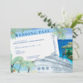 トロピカルシースケープクルーズデスティネーションウェディングパス 招待状 (スタンド正面)