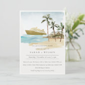 トロピカルシースケープクルーズリハーサルディナー招待状 サンキューカード (スタンド正面)