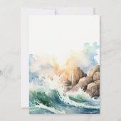 トロピカルシースケープビーチクルーズ結婚ズ 招待状 (裏面)