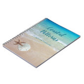 トロピカルシーズサンドドルスターフィッシュカスタム ノートブック (左側)