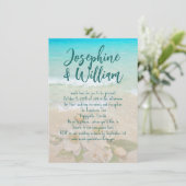 トロピカルシーズビーチカジュアルバラ結婚ズ 招待状 (スタンド正面)