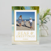 トロピカルシーズ&グリーティングフォト実在金ゴールド 箔シーズンカード (立ち正面)