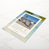 トロピカルシーズ&グリーティングフォト実在金ゴールド 箔シーズンカード (回転した状態)