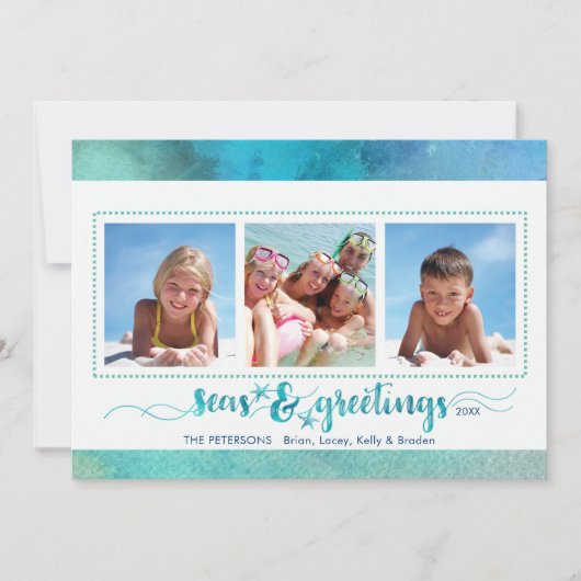 トロピカルシーソンの挨拶の三枚 シーズンカード (正面)